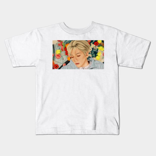 EXO-CBX - Blooming Day Baekhyun Kids T-Shirt by seventhdemigod